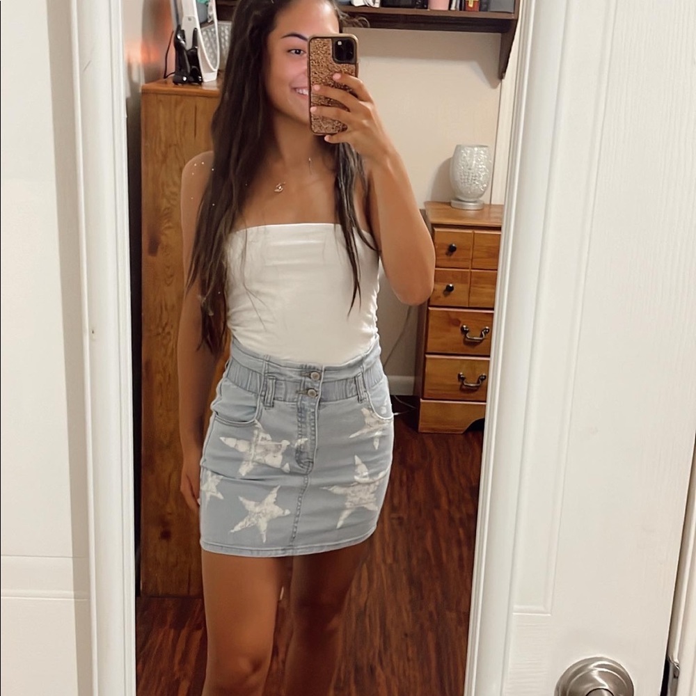 Star Jean skirt